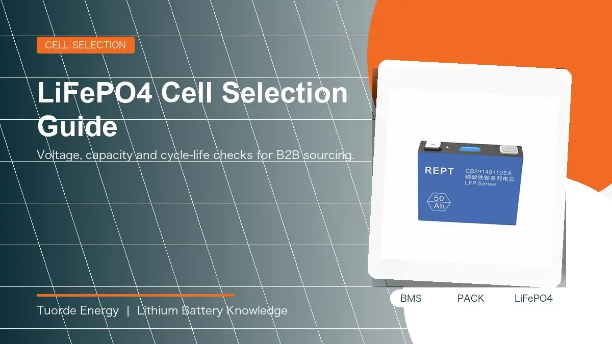 LiFePO4 cell selection guide
